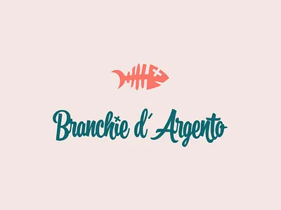 Branchie d'Argento - Logo Design brand design brand identity branding branding design calligraphy logo coral fish logo jewellery logo jewelry logo logo logo desiign logo inspiration logo symbol logotype script logo teal