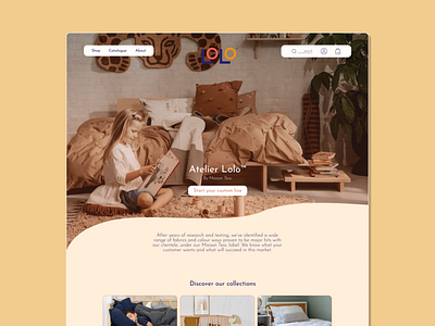 Atelier Lolo™ - eCommerce Web/UI Design branding daily ui graphic design logo ui web design