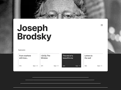 Website collection of poems concept design poems portfolio ui user interface webdesign website