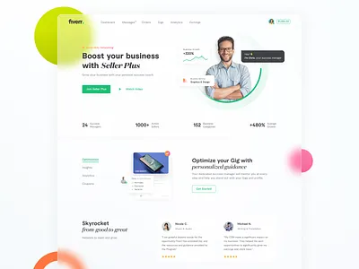 Personal success manager page customer success manager landing page personal assistant website