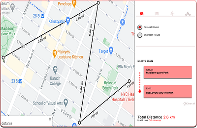 Location Tracker design figma landing page ui