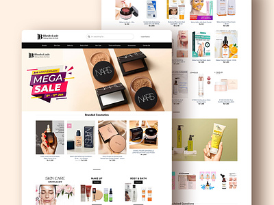 BlushyLady Cosmetic Web UI/UX Design blushylady cosmetic ui ux cosmetic web design ecommerce ecommerce ui ux shop ui ux web ui ux