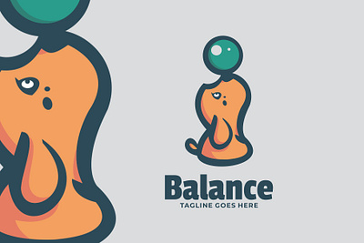 Balance animal branding cute mascot design graphic design illustration logo ui vector