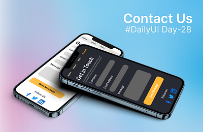 Contact Us #DailyUI Day-28 branding dailyui design figma graphic design illustration logo ui userinterface vector
