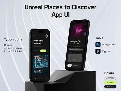 Unreal Places to Discover App UI Design app design app ui discover new place junaedasif mobile app product design ui ui design uiux unreal places to discover