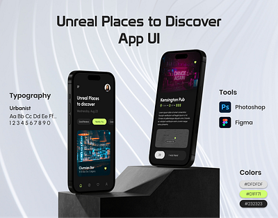 Unreal Places to Discover App UI Design app design app ui discover new place junaedasif mobile app product design ui ui design uiux unreal places to discover