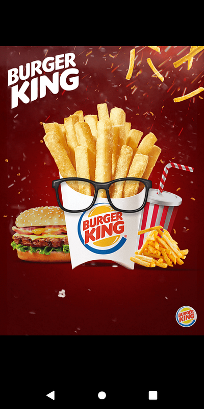 Burger King ad design illustration burger king graphic design