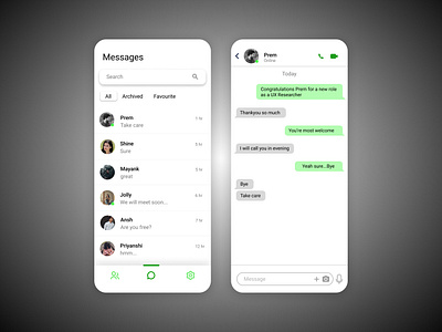 Direct Messaging #dailyui #013 app dailyui design direct direct messaging illustration message ui ux vector