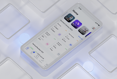 Application for investors 3d app color creativit design invest investor ios product proptech ui ux