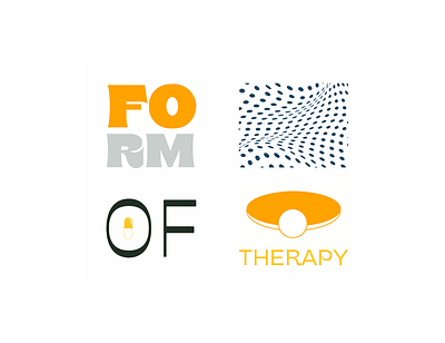 FORM of THERAPY artwork design graphic design handmade logo vector