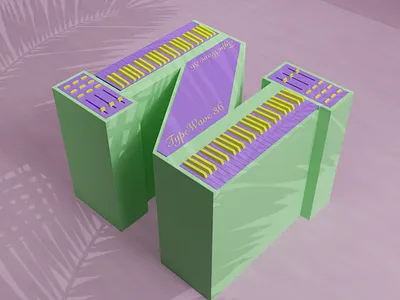 N for 36 days of type 36days n 36daysoftype 3d blender synthesizer