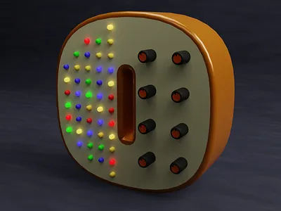 O for 36 days of type 36days o 36daysoftype 3d blender synthesizer