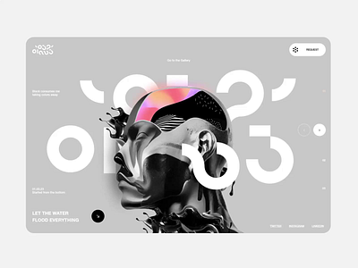 23 Creative Landing Page Concept animation design gradient graphic landing page minimalism typography ui uiux user interface ux web web design website