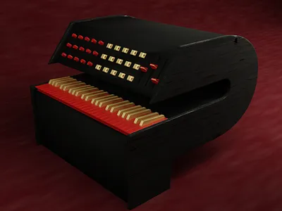 P for 36 days of type 36days p 36daysoftype 3d blender synthesizer typography