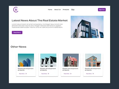 Press Page design ui