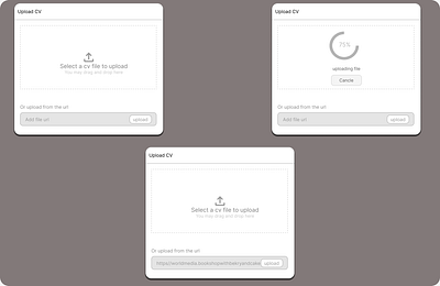 File Uploading Templates attachment design figma file landing page ui uploding