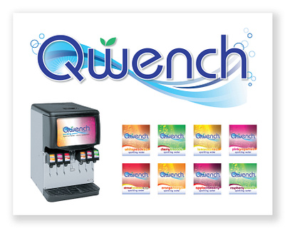 Qwench Sparkling Water - Branding branding design graphic design illustrator indesign logo photoshop visual identity