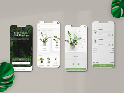 Green Haven 🌿 : Plant Ecommerce App Design app app design application design design ecommerce design mobile app design plant ecommerce ui ui ux