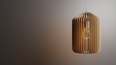 KIT wooden lamp 3d design industrial design product design rendering