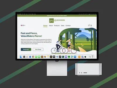 VelociRiders (Landing Page Design) 🚴‍♀️🚵‍♂️🚲 bike website cycle design designer figma freelancer frontend landing page landing page design ui ux web design web development website design