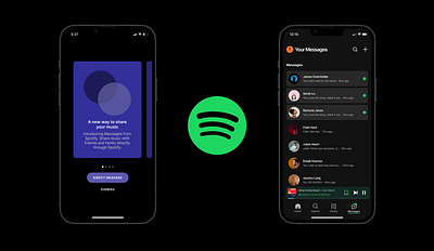 Spotify Messenger ui