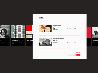 Constructivism online museum cart cart page checkout constructivism interaction design interactions museum online museum ticket booking uxux web