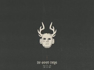 Deer Mask brand branding cult dark deer design identity illustration logo mask native