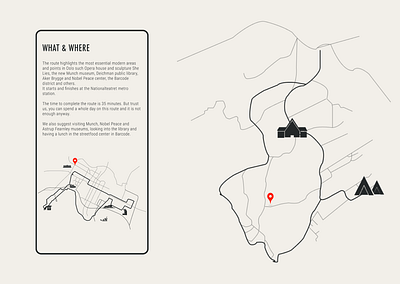 Oslo on Wheels: find a bike route in Oslo bike cycling route interaction design ixd map maps mobile norway oslo responsive design web