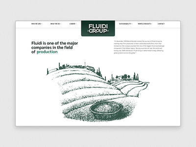 Fluidi Group Company Website branding company design graphic design illustration logo typography ui ux web design website