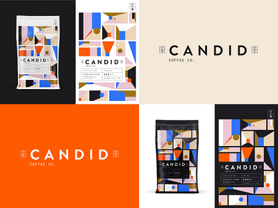 Candid Coffee Co. – Branding branding bright cafe coffee coffee branding coffee design espresso geometric illustration logo minimal minimal packaging modern packaging tea