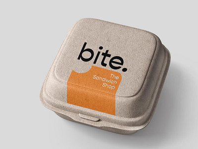 bite. The Sandwich Shop. branding design graphic design hamburger logo packaging restaurant sandwichshop