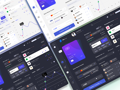 FinEase - Dashboard for Fintech Project dashboard design fintech ui web