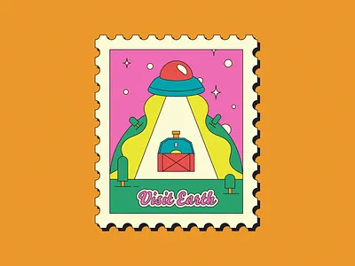 Visit Earth adobe illustrator design illustration illustrator poster design