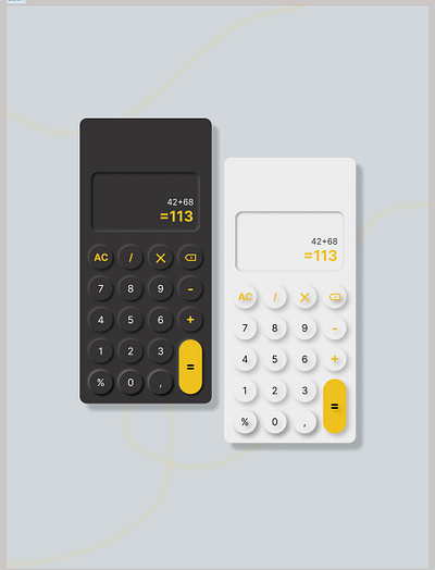 Daily UI #4 - Calculator 100dayui app branding calculator dailyui design figma illustration logo mobile neomorphism ui ux