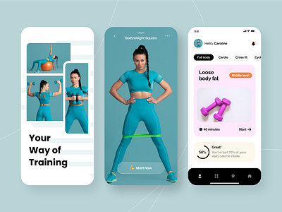 FitMate: Feel Good, Look Great - Fitness App UI/UX Design android app app design design figma fitness graphic design ios sport ui ui design uiux user friendly ux ux design