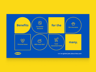 IKEA employer branding billboard branding concept design employer graphic design icons illustration