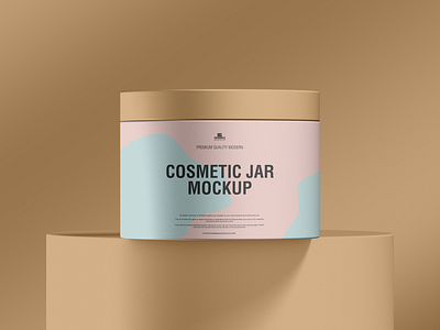 Free Cosmetic Jar Mockup packaging mockup