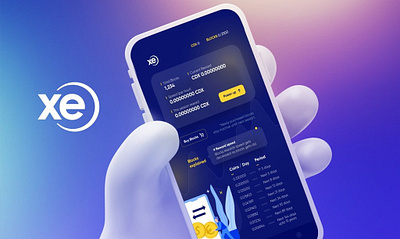 XE Mobile App app design ui ux