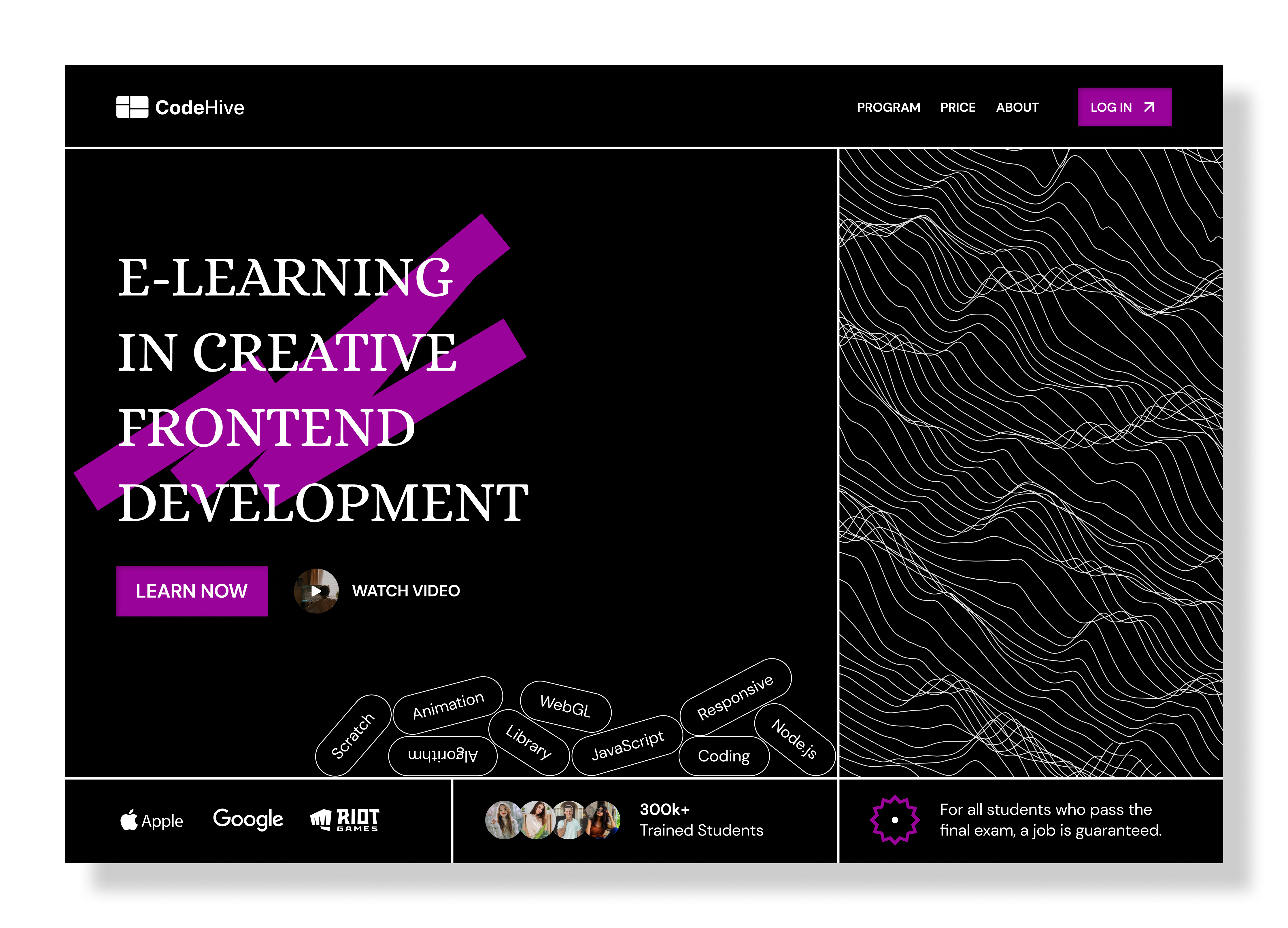 E-Learning - Design Concept concept courses design concept designer e learning education frontend it online class popular programmer student technology ui design ux design web design