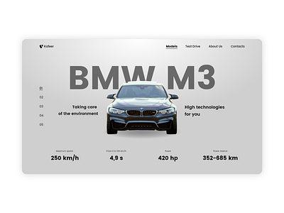 Website Design for Car Sales 🚘 adobe xd advertising animation bmw car design dribbble figma ui uiux design ux