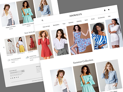 Adoralux - Website business clothing ecommerce fashion marketing shop site store web design web page webpage website