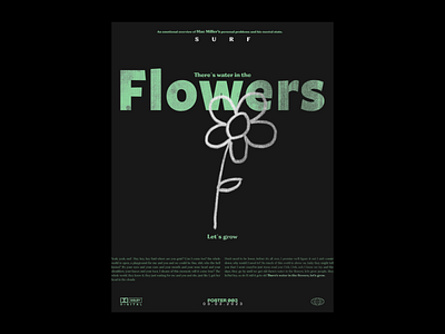 Flowers art art direction clean creative design graphic design layout music poster poster art poster design type typography