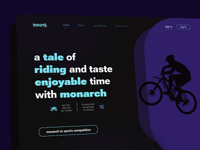 monarch riding website💫 bycicle design graphic design riding ui ux web web design