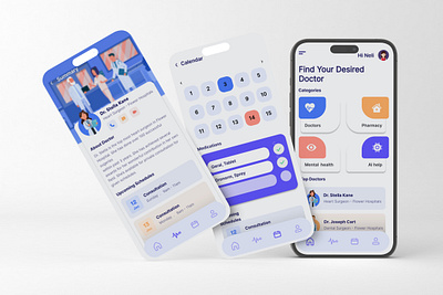 UI Design Medical APP app design iso mobile app ui design ux design