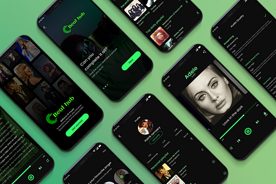 Beat Hub | Music App app branding design illustration logo ui uidesign ux uxui