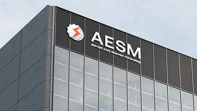 AESM Brand design brand identity branding graphic design logo renewable energy solar panel solar system solar system installation