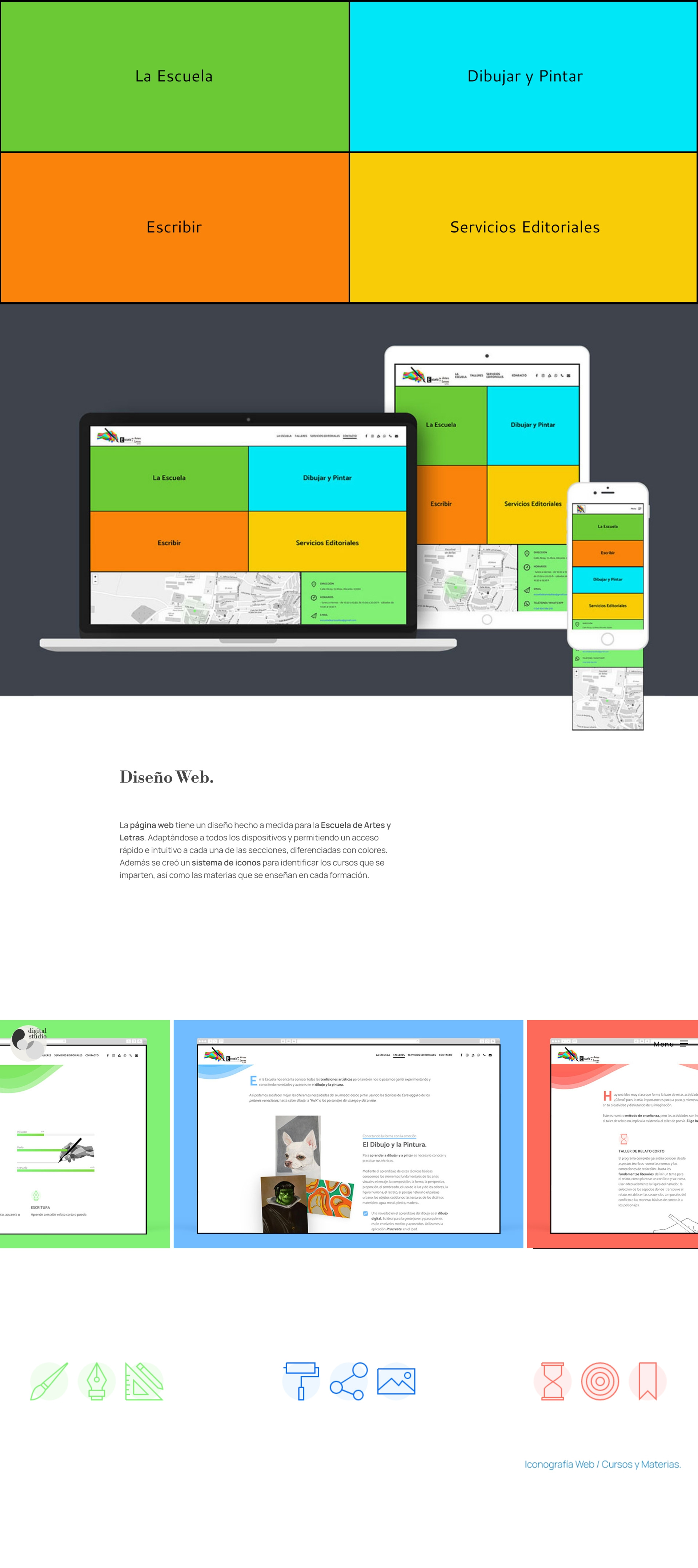 Web Design for an Art School ui ux web design wordpress