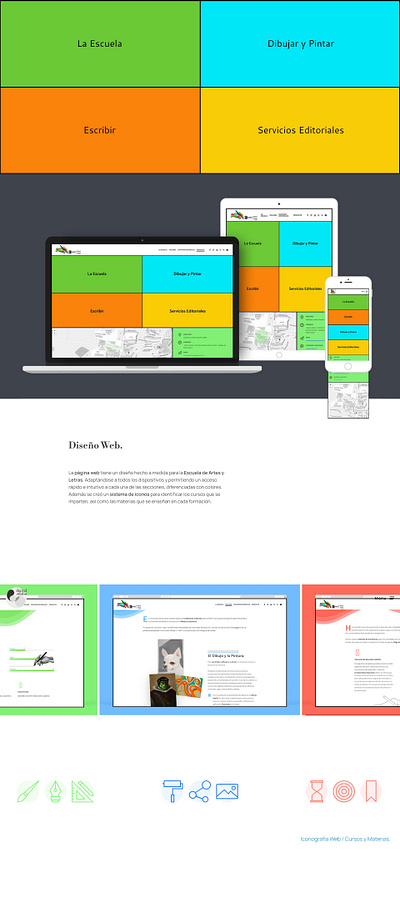 Web Design for an Art School ui ux web design wordpress