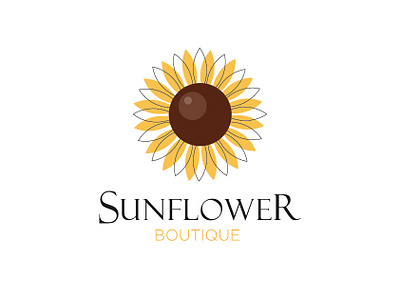 LOGO - Sunflower Boutique branding graphic design logo