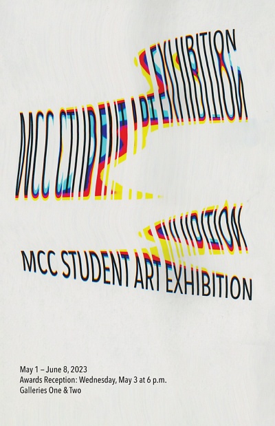 McHenry County College Exhibition Poster advertising illustration poster print scan scanner typography